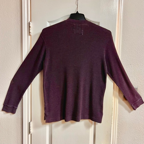 St John’s Bay Men’s Thermal Henley Shirt, large - Picture 7 of 7